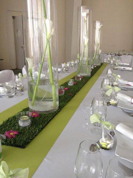 Mariage vert et blanc