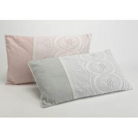 Coussin Dentelle (gris)