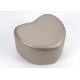 Pouf coeur bronze