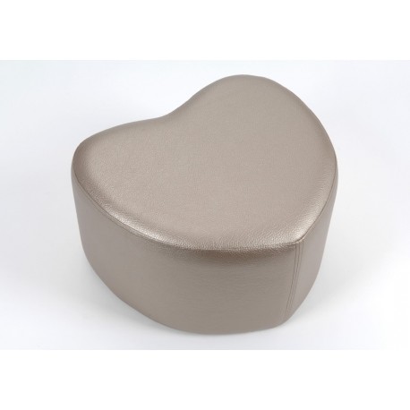 Pouf coeur bronze