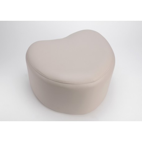 Pouf coeur taupe