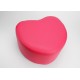 Pouf coeur framboise