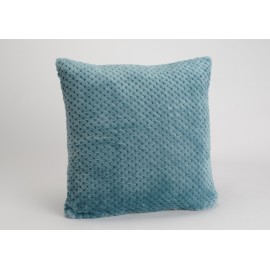 Coussin damier moutarde