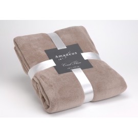 Plaid doudou taupe