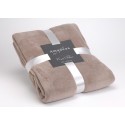 Plaid doudou taupe